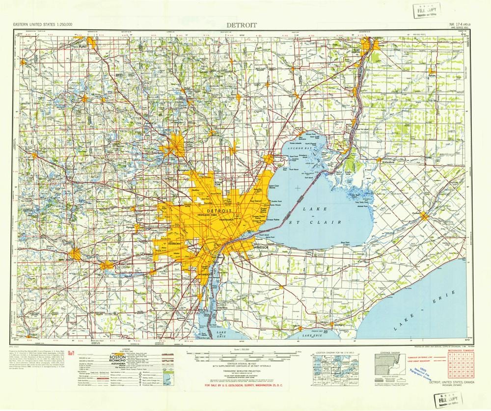 Detroit v nás mapě