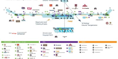 Mapa Detroit Letiště