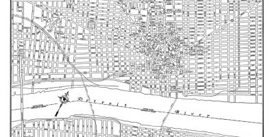 Mapa ulic Detroitu