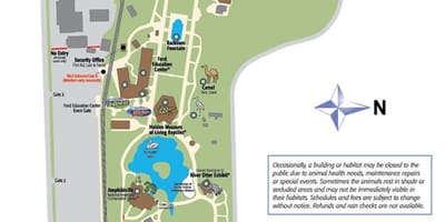 Mapa Detroit zoo
