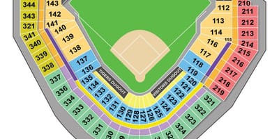 Mapa Tiger stadium